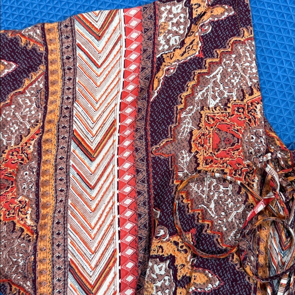 Angie Multicolor Patterned Romper - image 8